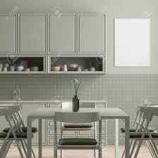 mock up poster frame in scandinavian