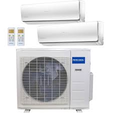 That flexibility means energy savings compared to central climate control. 24k Btu 23 Seer Mrcool Olympus Ductless Heat Pump Split System 2 Zone Wall Mounted Multi3 27hp230v1 Ha11736 Ingrams Water Air