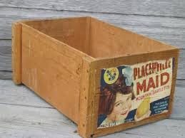 Thorp fruit & antique mall, thorp, wa. Primitive Vintage Wood Box Original Old Paper Fruit Crate Label Placerville Maid Vintage Wood Box Fruit Crate Fruit Crate Label