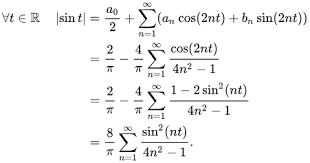 Sea el conjunto de funciones Serie De Fourier Exercices Exemple De Developpement En Serie De Fourier Wikiversite
