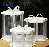 Hexagon Clear Plastic Boxes - Customizable & Durable