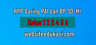 Rpp Daring 1 Lembar Pai Sd Tahun 2020 2021 Kelas 1 2 3 4 5 6 Websiteedukasi Com