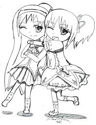 Free cute bff coloring pages girls by jankumiko printable for kids and adults. Cute Girls Best Friends Coloring Page Free Printable Coloring Pages For Kids