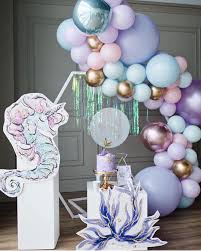 Create banners with the four houses insignia. Instagram Da The Event Collective Mermaid Party Perfection By K Birthday Party Theme Decorations Kids Party Inspiration Birthday Party Decorations