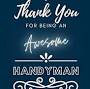 Thank You Handyman from www.amazon.com