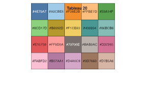 Html color codes and color palettes. Tableau Color Palettes Discrete Tableau Color Pal Ggthemes