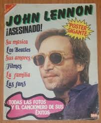 John Lennon Murdered 1980 Spain Tribute Magazine Saturday Graphic Beatles  Death