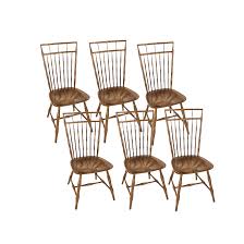 This set of four solid maple wood chairs were made by the ethan allen company. 1980s Vintage Ethan Allen Birdcage Maple Dining Chairs Set Of 6 Chairish