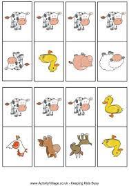Domino De La Granja Farm Animals Activities Farm Animals Games Animal Games
