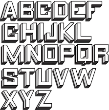 Shading Letters With Shadow To The Left Lettering Alphabet Block Lettering Graffiti Lettering