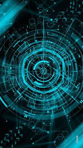 Tron Legacy Graphic Circle Expanded 3d Cellphone Wallpaper Technology Wallpaper Android Wallpaper