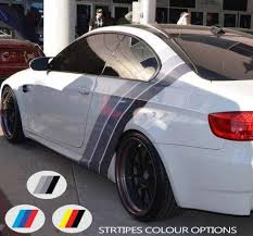 For Bmw Coloured Sport Stripes Back Side Car Vinyl Decal Etsy Car Stripes Car Decals Vinyl Vinyl Wrap Car