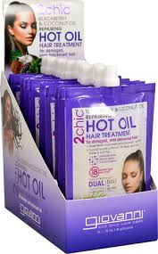 Leave it on for at least 30 minutes or as long as overnight. Giovanni 2chic Hot Oil Hair Treatment Blackberry Coconut Oil Repairing 12 Packets Vitacost