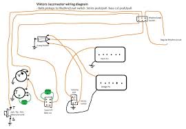 Click diagram image to open/view full size version. Jazzmaster Wiring Mod Help Please Series Bass Cut Push Pull Both Pickups To Rhythm Switch Will It Work Offset