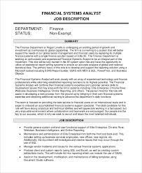 Job titles in the it sector are fluid so look closely at job descriptions rather than job titles. Free 9 Sample Systems Analyst Job Descriptions In Pdf