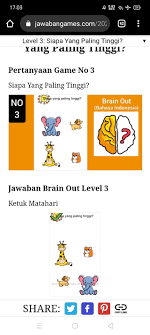 Kalau 1=5, 2=15, 3=215, 4=3215, maka 5=? Akhirnya Selesai Kunci Jawaban Brain Out Semua Level Facebook