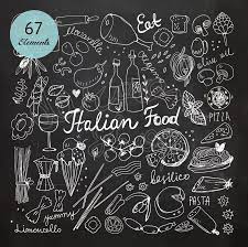 Chalkboard Italian Food Doodles Hand Drawn Clip Art Set Vector Etsy In 2021 Food Doodles Chalkboard Restaurant How To Draw Hands