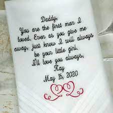 Maybe you would like to learn more about one of these? Embroidered Wedding Handkerchief Father Of The Bride Gifts For A Wed Elegant Monogramming
