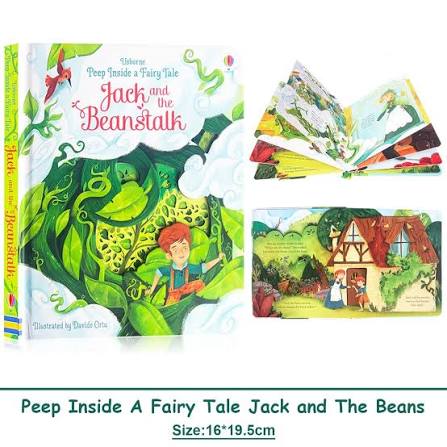 HighPeak Jack & the Beanstalk Lift-the-Flap Interactive Book for Kids