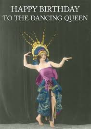 Queen Happy Birthday To Me Meme Dancing Queen Happy Birthday Dancing Happy Birthday Pictures Funny Birthday Cards