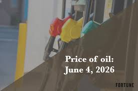 Current price of oil as of June 4, 2026