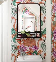 Together, these elements have a cocooning effect. Bathroom Wallpaper Ideas Tips To Using Waterproof Bathroom Walllpaper
