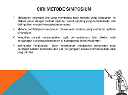 Metode Pembelajaran Simposium Ppt Download