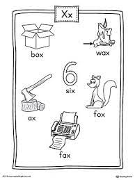 letter x word list with illustrations printable poster myteachingstation com