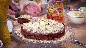 Mit kakaopulver bestäuben und servieren. Dattel Kakao Kuchen Mit Bananeneis Puls4 Com