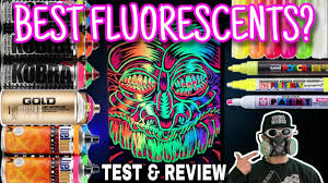 Best Blacklight Spray Paint Montana Molotow Kobra Comparison Test Youtube