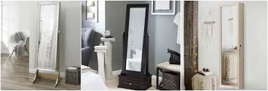 The wooden frame is solid, doesn't wobble. 25 Beautiful Full Length Jewelry Armoires Zen Merchandiser