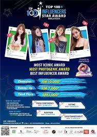 Influencers can be involved in mainstream industries such as health, fitness, business, entrepreneurship, lifestyle, travel, pets, cars, food, fashion and diy. Top 100 Influencer S Star Awards Malaysia 2019 Rentak Sejuta Southeast Asia S 1 Music News Site