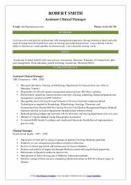 Clinical Manager Resume Samples Qwikresume