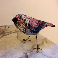 Custom Order Example Paper Mache Bird Whimsical Etsy Unique Holiday Gifts Bird Lover Gift Recycled Book
