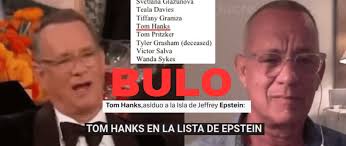 No, Tom Hanks no aparece en los documentos desclasificados del 3 y el 4 de  enero sobre Jeffrey Epstein · Maldita.es