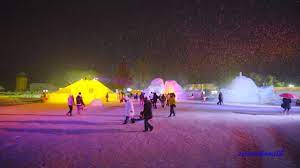 2015年 小岩井農場まきば園 いわて雪まつり 雪像ライトアップ 岩手県雫石町 2021 岩手 旅 ブログ 雪像