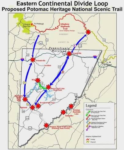 Eastern Continental Divide Loop: Scenic Hiking and Biking Trail in Garrett  County - Garrett Trails