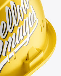 Download Matte Hard Hat Mockup Half Side View In Apparel Mockups On Yellow Images Object Mockups