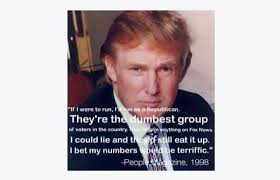 Trump people magazine 1998 quote. No Donald Trump Never Called Republicans The Dumbest Group Of Voters In 1998