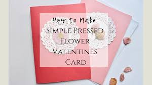 Making a card similar to the one above on the right (with pressed lavender, mint leaves and crocosmia) took only about 15 minutes. How To Make Simple Pressed Flower Card Youtube