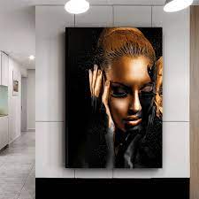 Greatbigcanvas.com has been visited by 10k+ users in the past month Black Gold Nude African Art Woman Oil Painting On Canvas Cuadros Posters And Prints Scandinavian Wall Picture For Living Room Buy Black Gold Nude African Art Woman Oil Painting On Canvas Black Gold