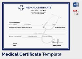 Fake Doctors Note Template Australia Medical Certificate Doctors Note Template Certificate Templates Doctors Note