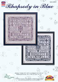 Cross Stitch Chart Rhapsody In Blue The Stitch Company