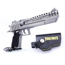 To operate the toy gun, simply place a foam dart in the front of the gun, pull back the rod at the back of the gun, and pull the trigger to fire. Fortnite Desert Eagle Hand Cannon Fortnite Guns