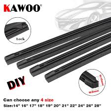 Us 7 35 29 Off Kawoo Auto Vehicle Insert Rubber Strip Car Wiper Blade Refill 8mm 14