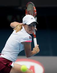 The knuckle of your first finger should be on the bevel of the handle. How Familar Are You With One Handed Backhand Grips Tennis Workout Justine Henin Tennis Videos