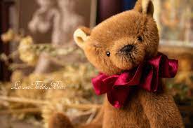 Ooak Stuffed Teddy Bear Artist Plush Toy Grandma Going Away Gift Long Distance Gift Teddy Bear Bear Ooak