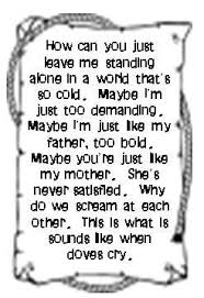 We did not find results for: Maybe I M Just Like My Father Too Bold Maybe Your Just Like Your Mother She S Never Satisfied Why Do We Scream A Prince Lyrics Prince Quotes Favorite Lyrics