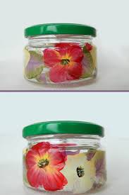 Red Small Glass Jar With Lid 8oz Decorative Storage Etsy In 2020 Glass Jars With Lids Small Glass Jars Painting Glass Jars