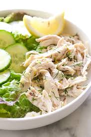 en salad with lemon and dill